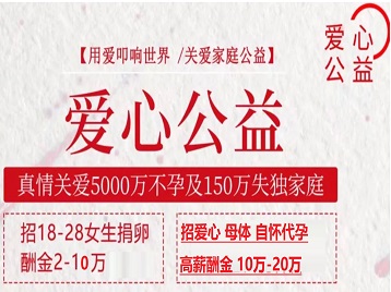 安定捐卵助孕生子 爱心志愿者招募